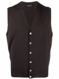 Dell'oglio V-neck merino wool vest
