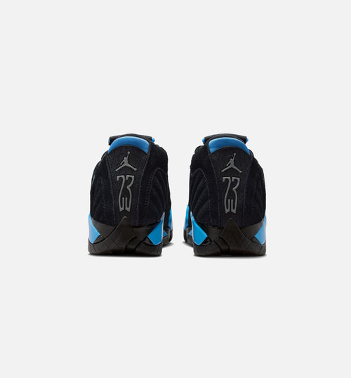 Air Jordan 14 Retro Black University Blue Grade School Lifestyle Shoe - Black/White/University Blue